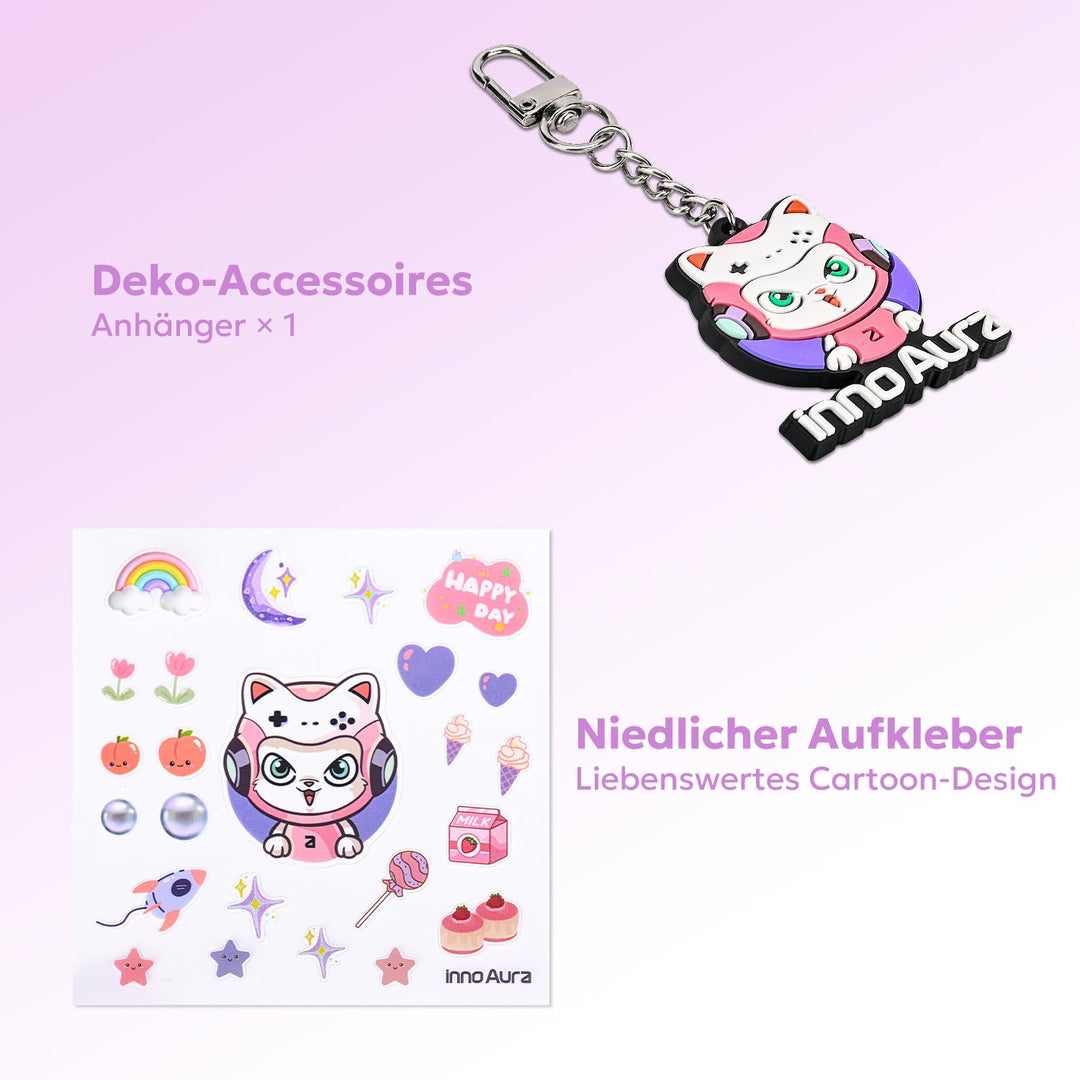 innoAura Switch 2 Tasche, PU Spritzwasserabweisende und Stossdämpfende Switch 2 Case, Extra Grosse N