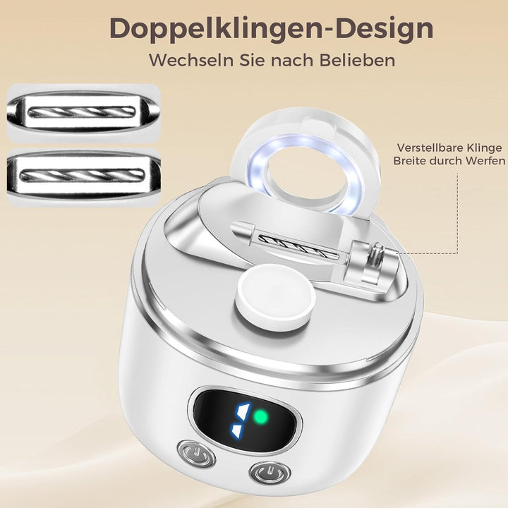 Elektrischer Nagelknipser, USB-wiederaufladbarer automatischer Nageltrimmer und Poliermaschine mit L