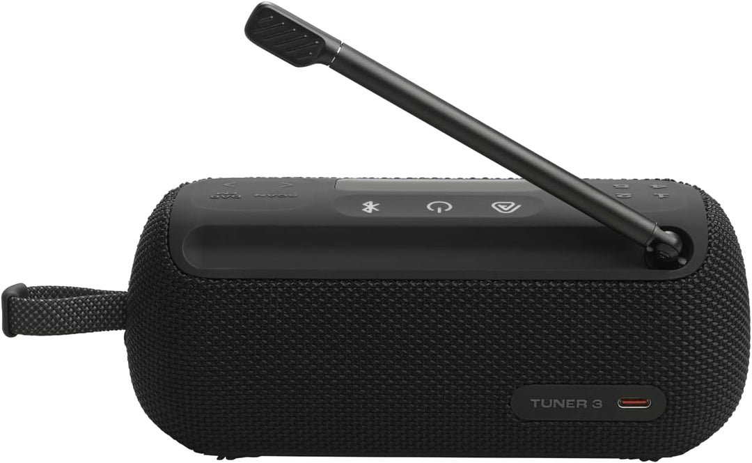 JBL Tuner 3 Tragbares DAB/DAB+/UKW Bluetooth Radio mit 6 Sendern, Bis zu 15 Std Wiedergabe, IP68 Was