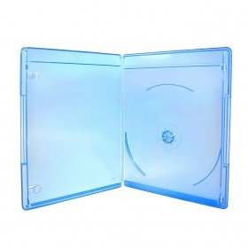 nierle Elite Blu-ray Hüllen, Slim 6 mm, Maschinen-Pack-Qualität, Transparent, Blau, 25 Stück