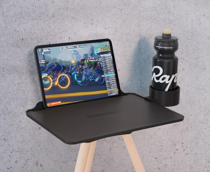 Generisch Bike Trainer Laptop & Tablet Stand inkl. Holzbeine, 3D-Druck Technologie, Perfekt für Zwif