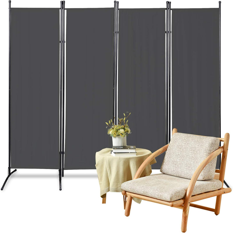 Gimisgu Paravent 200x170cm Raumteiler Gross Garten Stellwand Trennwand Balkon Sichtschutz, 4 Teilig,