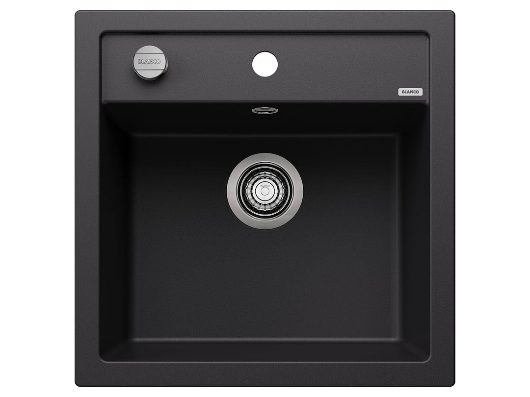 BLANCO DALAGO 5 | SILGRANIT schwarz | Einbauart: Einbau von Oben | mit Ablauffernbedienung | 50er Un