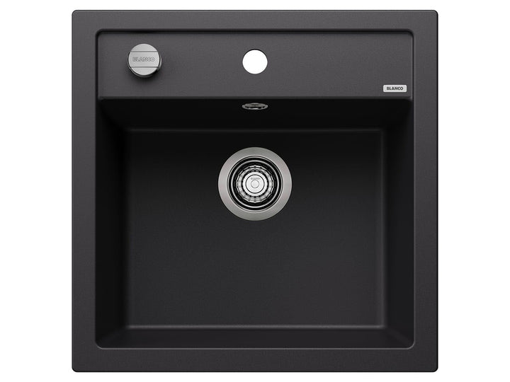 BLANCO DALAGO 5 | SILGRANIT schwarz | Einbauart: Einbau von Oben | mit Ablauffernbedienung | 50er Un