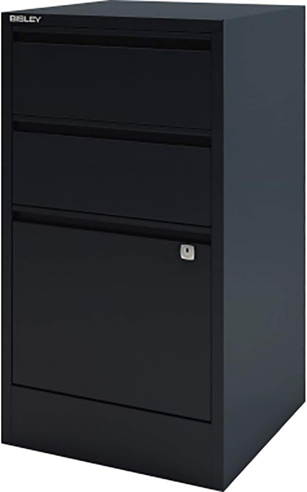 Bisley Home Filer, 2 Universal-, 1 HR-Schublade, Metall, 634 Anthrazit, 40 x 41.3 x 67.2 cm, 634 Ant