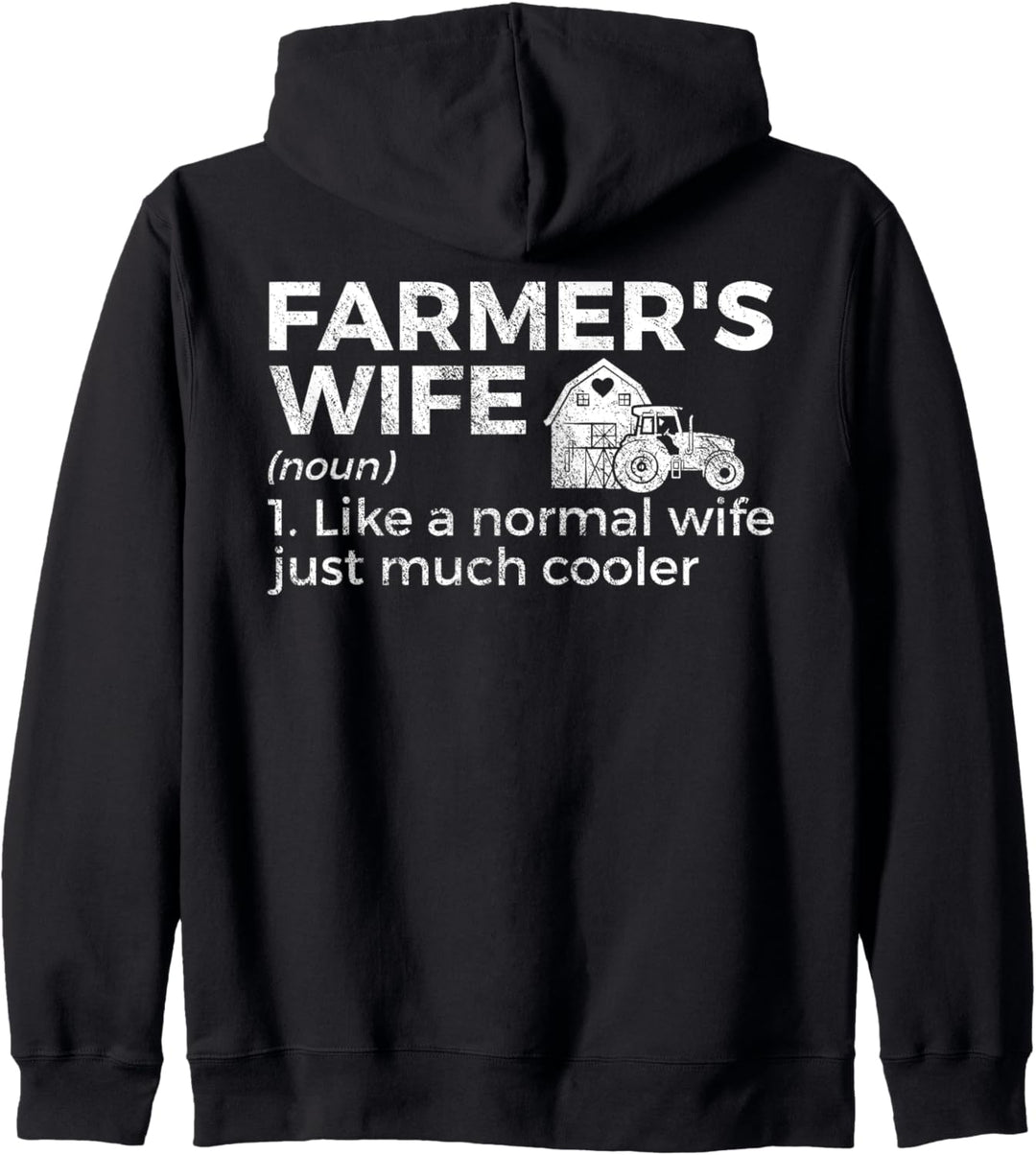 Definition der Bauernfrau Lustiger Landwirt Farming Kapuzenjacke