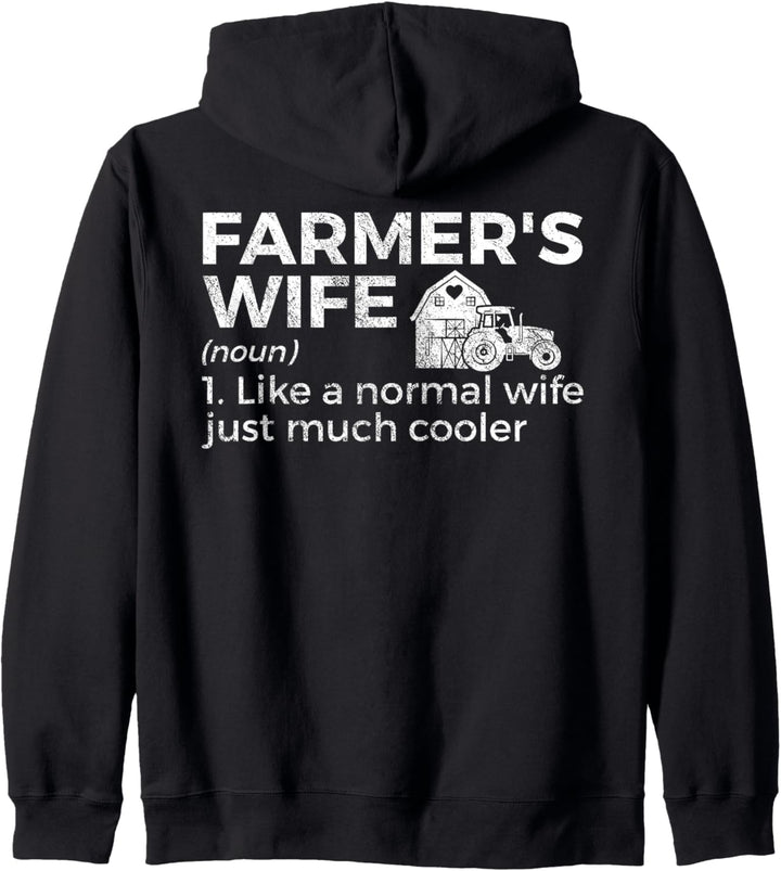 Definition der Bauernfrau Lustiger Landwirt Farming Kapuzenjacke