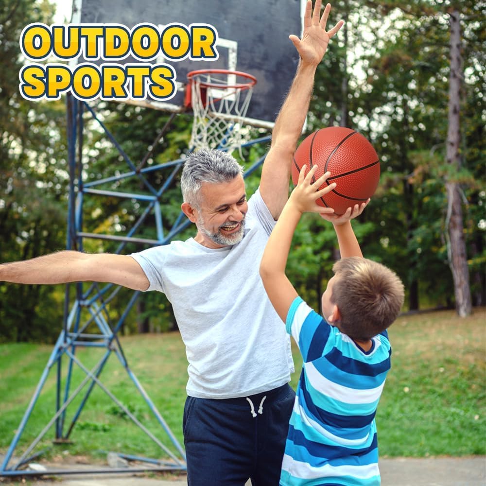 25 cm Mini-Basketball für Indoor-Mini-Basketballkorb, 5Stück Ersatz-Softball für aufblasbaren Pool,