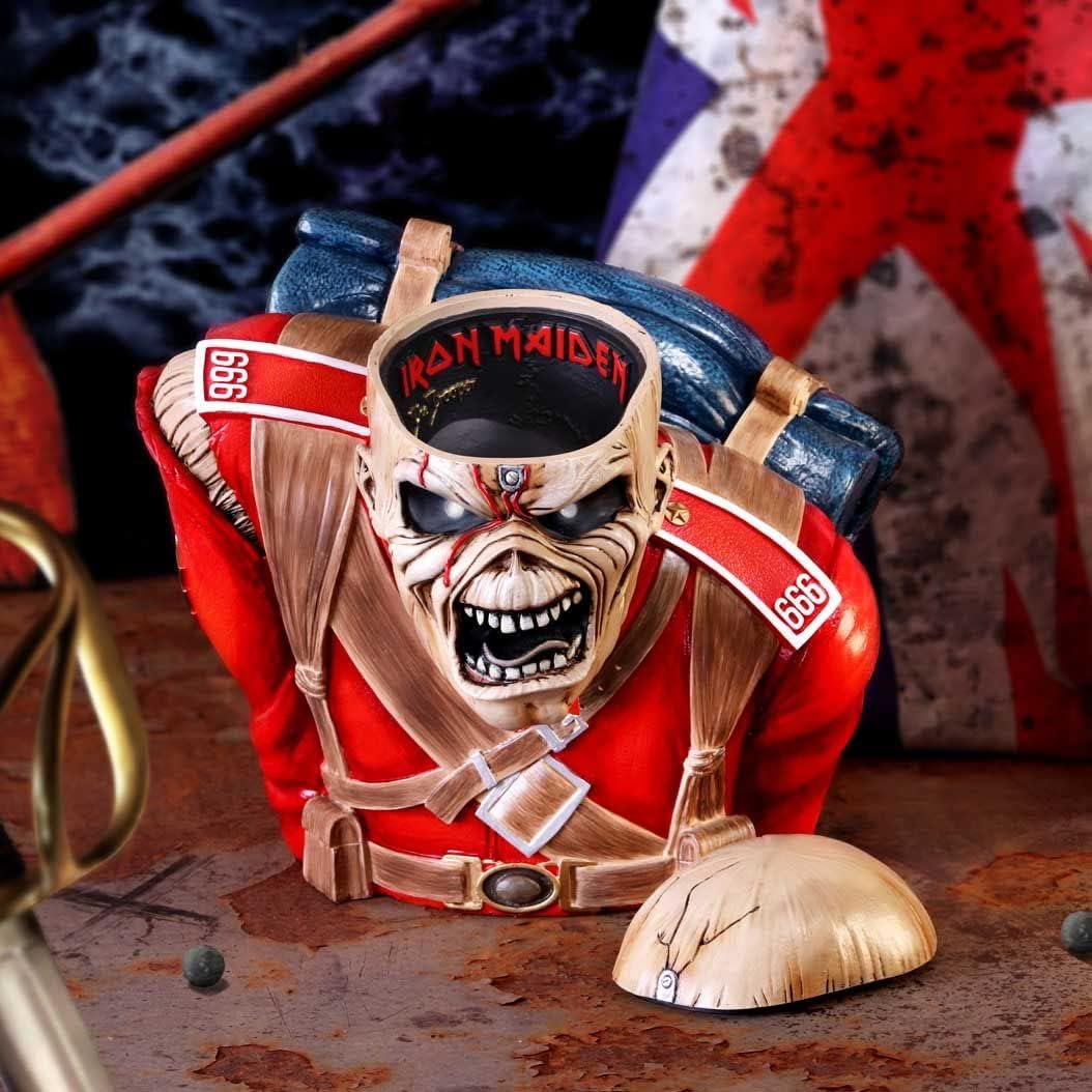 Nemesis Now Iron Maiden The Trooper Büste Box 26,5 cm, rot, 26.5cm