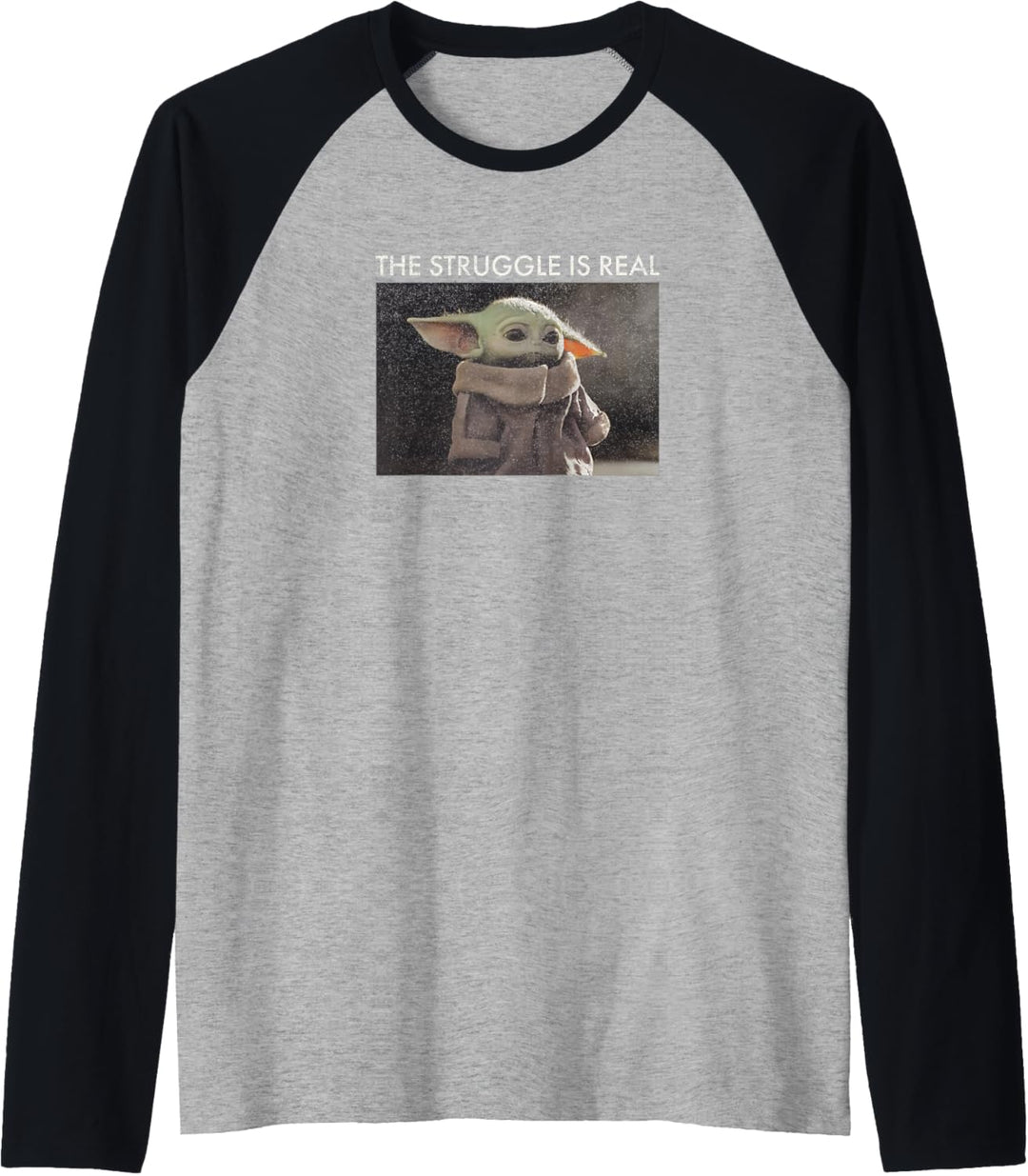 Star Wars Baby Yoda Meme Raglan