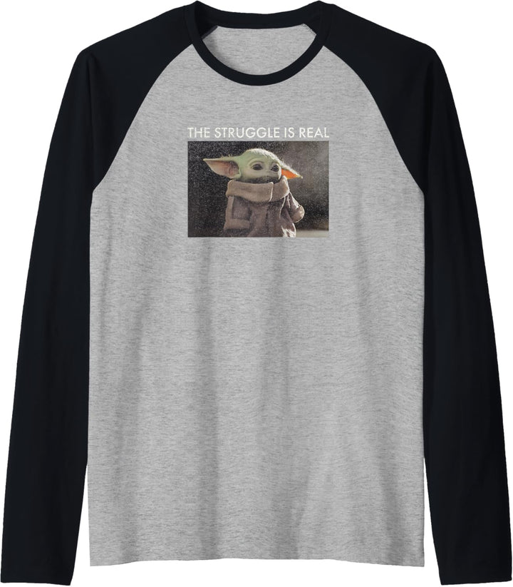 Star Wars Baby Yoda Meme Raglan