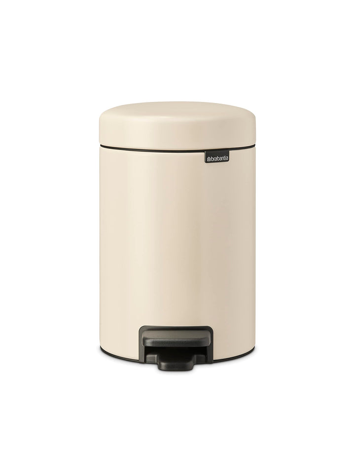 Brabantia - NewIcon Treteimer 3L - Kleiner Abfalleimer für Bad oder Toilette - Sanft Schliessender D