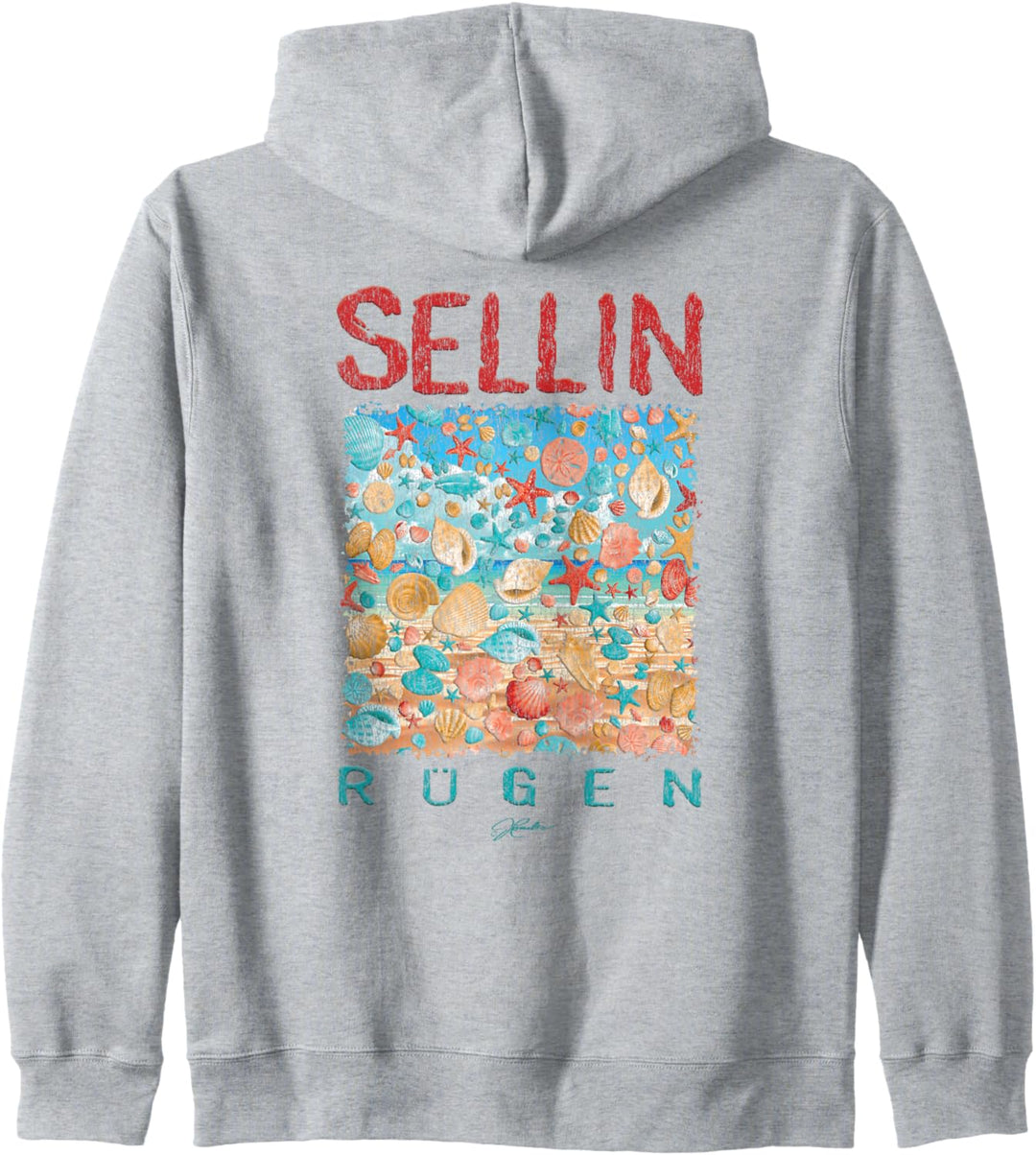 JCombs: Sellin, Rügen, Muschelregen Kapuzenjacke