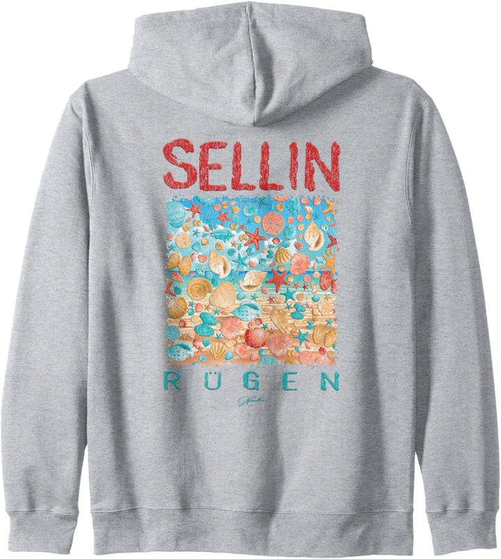 JCombs: Sellin, Rügen, Muschelregen Kapuzenjacke