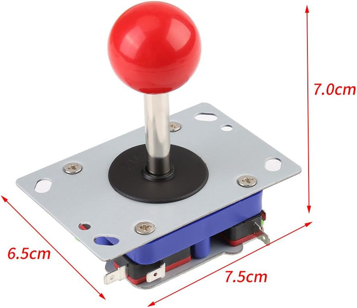 Hztyyier Joystick, Tasten und Joystick DIY Controller Kit, 2/4/8 Way Game Joystick Ball für Spiele