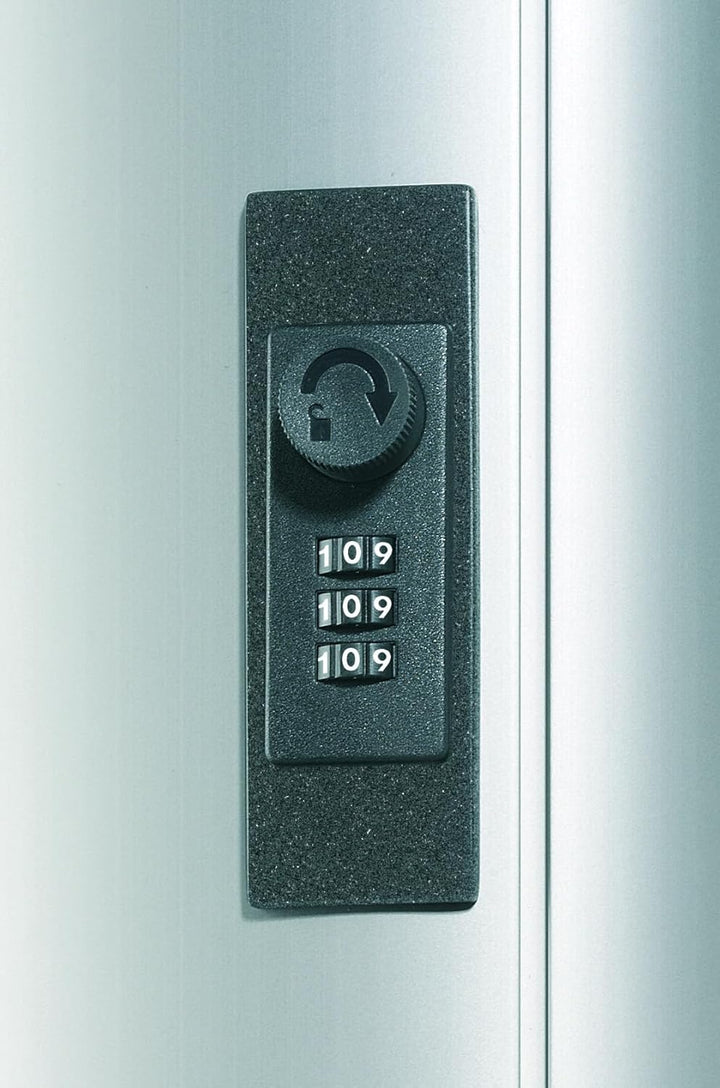 Durable Schlüsselkasten Key Box Plus (Zahlenschloss + Einwurfschlitz) für 54 Schlüssel, silber, 1968