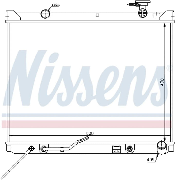 Nissens 66682 Kühler, Motorkühlung