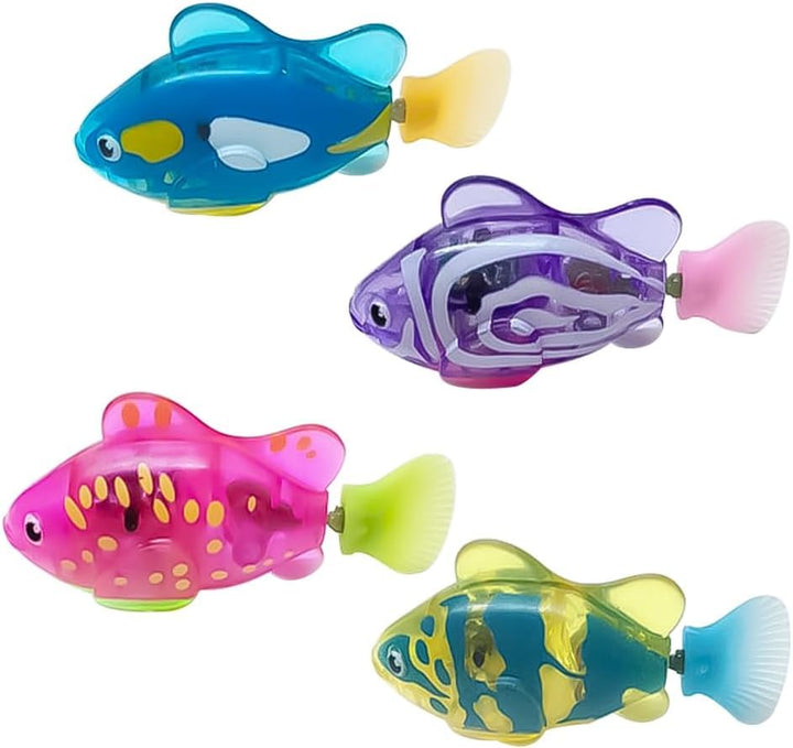 4PCS Elektronischer Haustier Fisch, Schwimmen Roboter Fisch Spielzeug für Katzen, Elektrisches Fisch