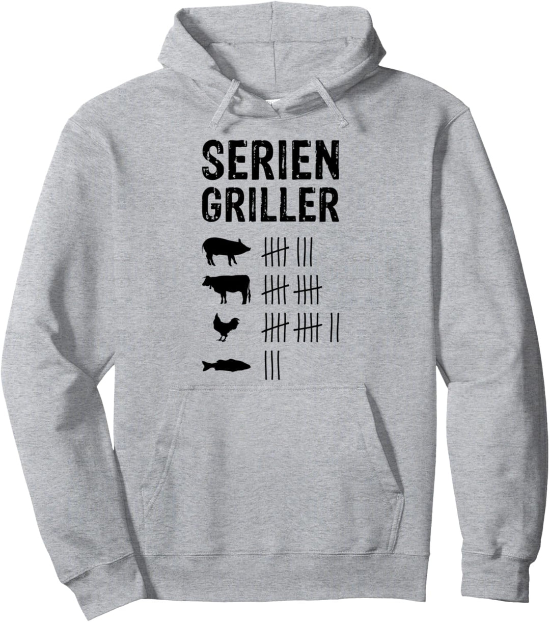 Grillen Griller Wurst BBQ Grill-Fan Männer Seriengriller Pullover Hoodie