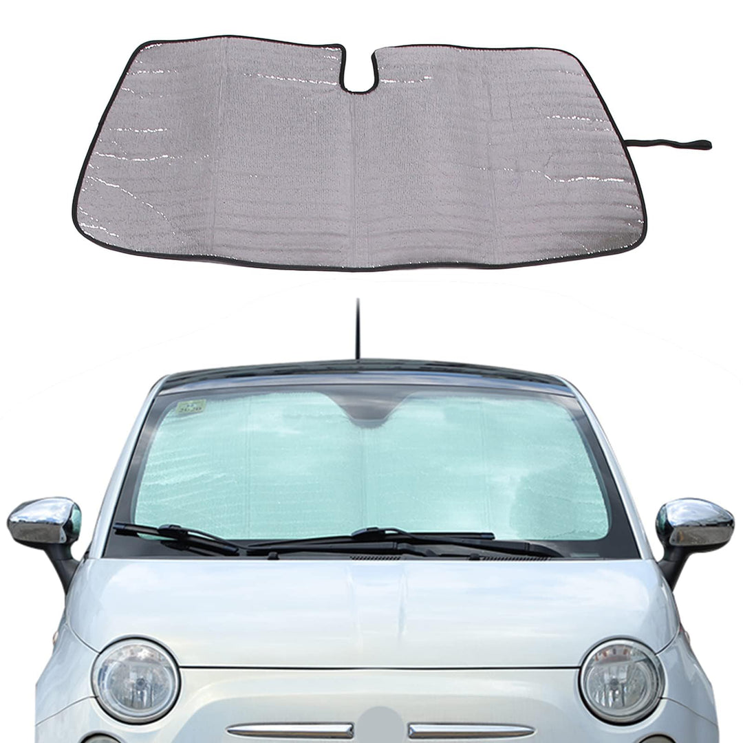 YANER Auto Windschutzscheibe Sonnenschutz UV Ray Reflektor für Fiat 500 2010-2022 Frontscheibe Sonne
