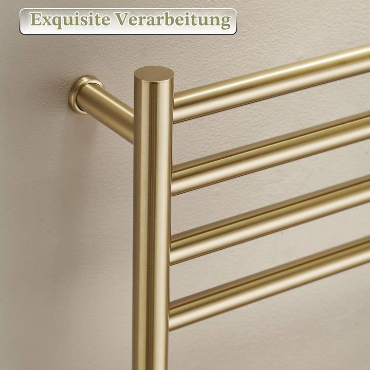 SWHC Badheizkörper Elektrisch Gold Handtuchheizkörper Elektrisch 110 x 52 x 12 cm Heizkörper Heizung