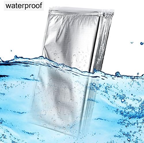 Dilwe Aluminiumfolie Verpackung Tasche, Isolierte Lebensmittel Tasche Zip Lock Wiederverschliessbare