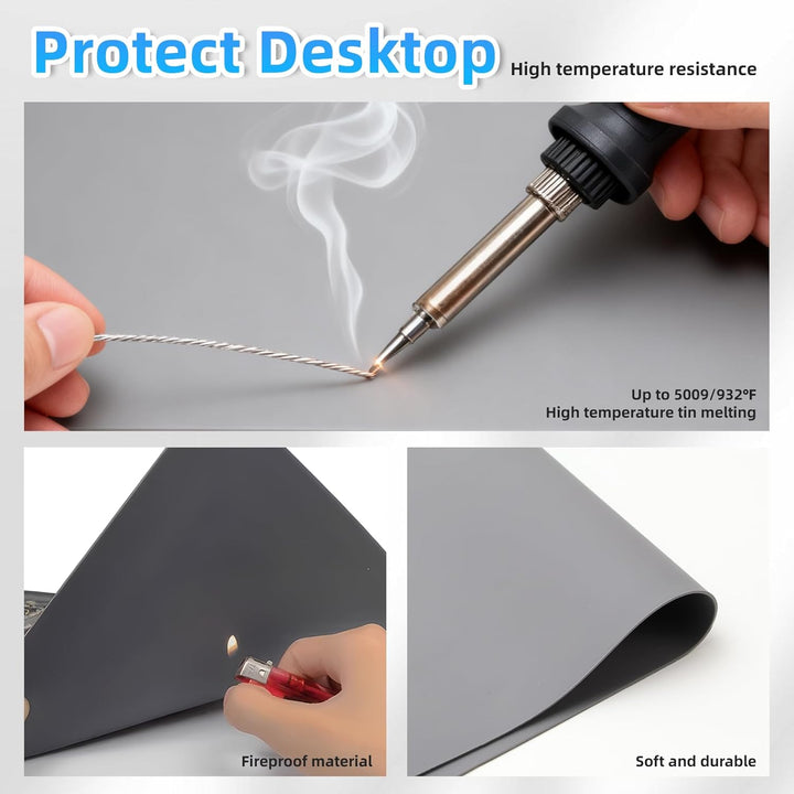 Lötmatte Silikon Antistatische Reparatur Matte Extra Gross 60 * 35cm Lötunterlage Soldering Mat Arbe
