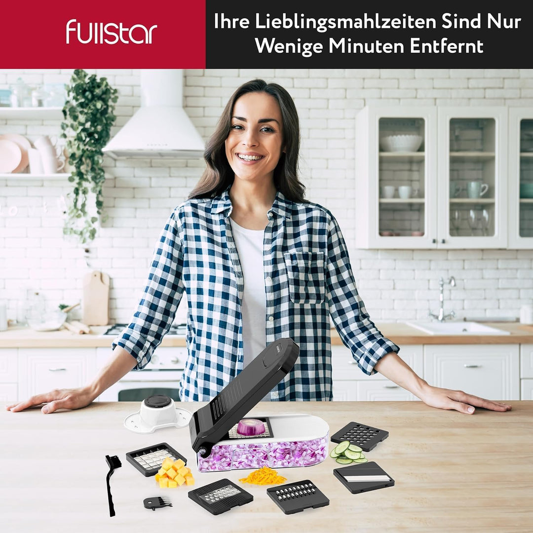 Gemüseschneider Mandoline Gemüsehobel - Gemüse Schneider Zwiebelschneider Kartoffelschneider Obstsch