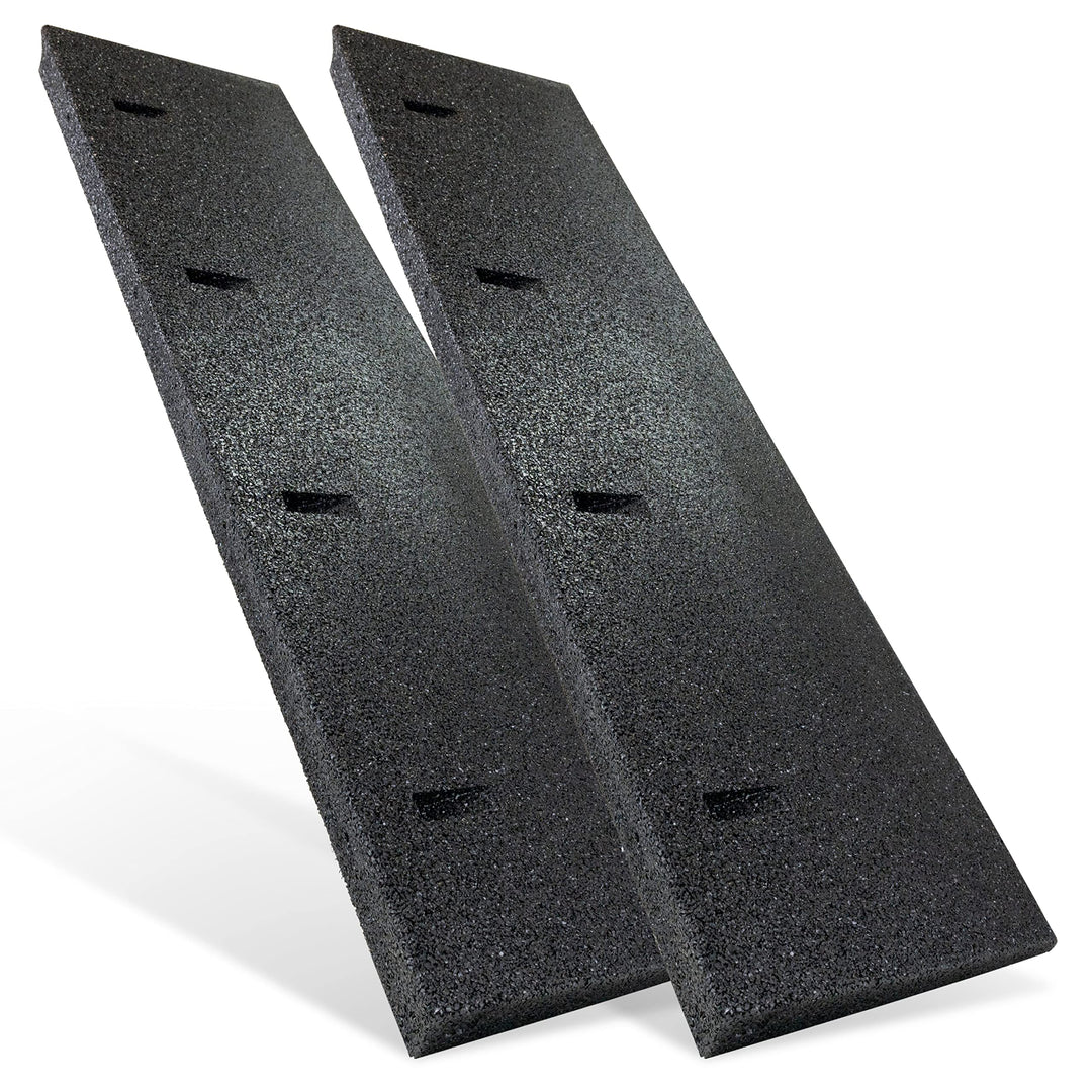 HASKYY Bordsteinrampe Gummi schwarz 2X I Breite: 100 cm I Höhe: 45 mm I Rampe Gummikeil Rollstuhlram