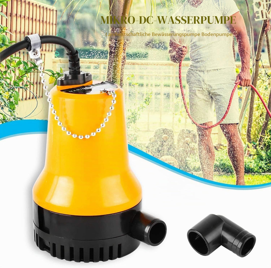 everfarel Tauchpumpe Wasserpumpe DC 12V 60W 3600L/H für Teich Boot mit 1.3m Kabel