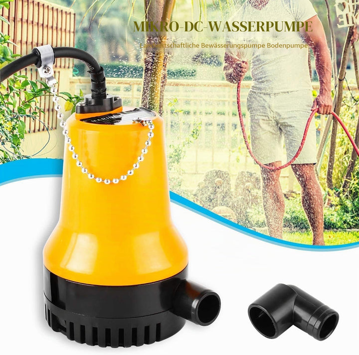 everfarel Tauchpumpe Wasserpumpe DC 12V 60W 3600L/H für Teich Boot mit 1.3m Kabel