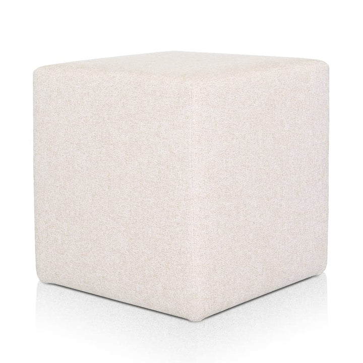 Deshome Pouf hocker Fussstütze 43x43x44 cm Wasserabweisender Stoff: Modernes Design Pouf für Sofa Wo