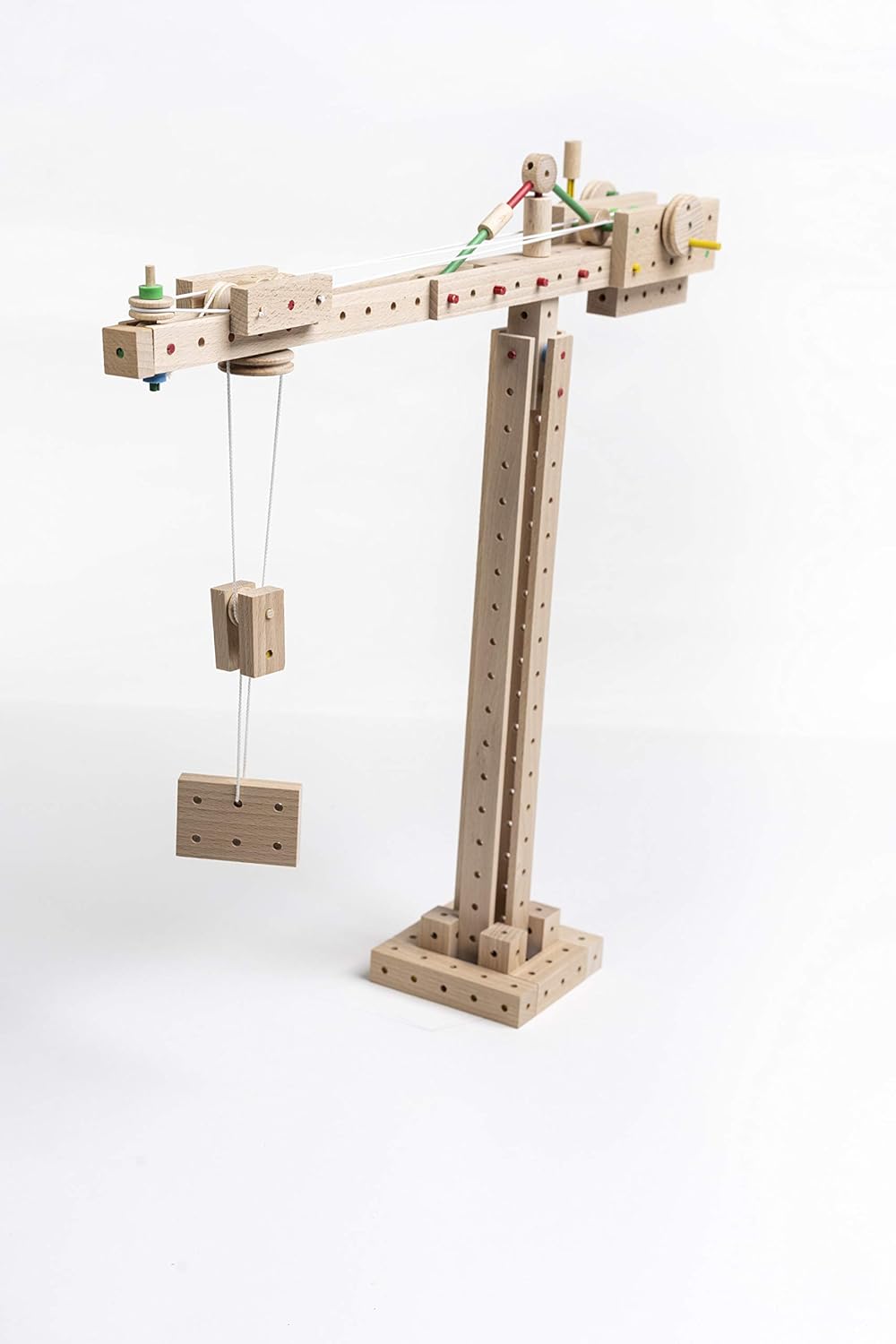 Matador 11407 E407 Baukasten, holzfarben,ab 5 Jahren, bunt