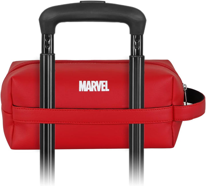 Spiderman Spider-Brick Plus Reise-Kosmetiktasche, Rot, 25 x 12 cm