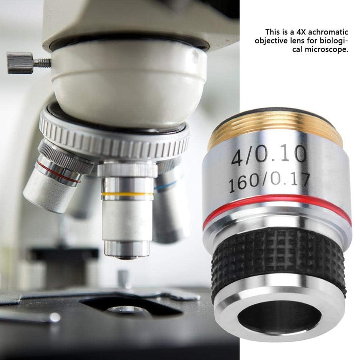 4X 185 Biologisches Mikroskop Achromatisches Objektiv 160/0.17 Für Metallurgisches Mikroskop Achroma
