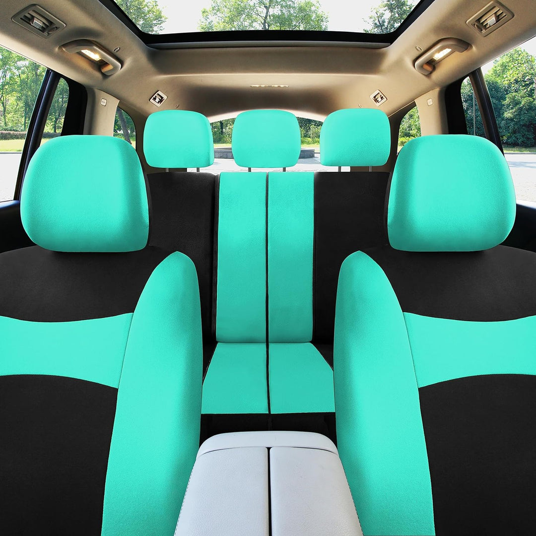 FH Group FB030MINT115 Universal Fit Komplettset Neuwertige Autositzbezüge passend für die meisten Au