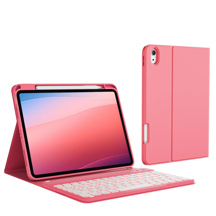 Hülle mit Tastatur für iPad A16 11. / 10. Generation (11 Zoll 2025/10,9 Zoll 2022) mit Stifthalter,