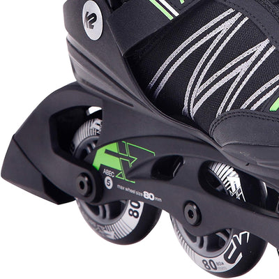 K2 Herren F.i.t. 80 Inline Skates EU: 39.5 (UK: 6 / US: 7) black - green, EU: 39.5 (UK: 6 / US: 7) b