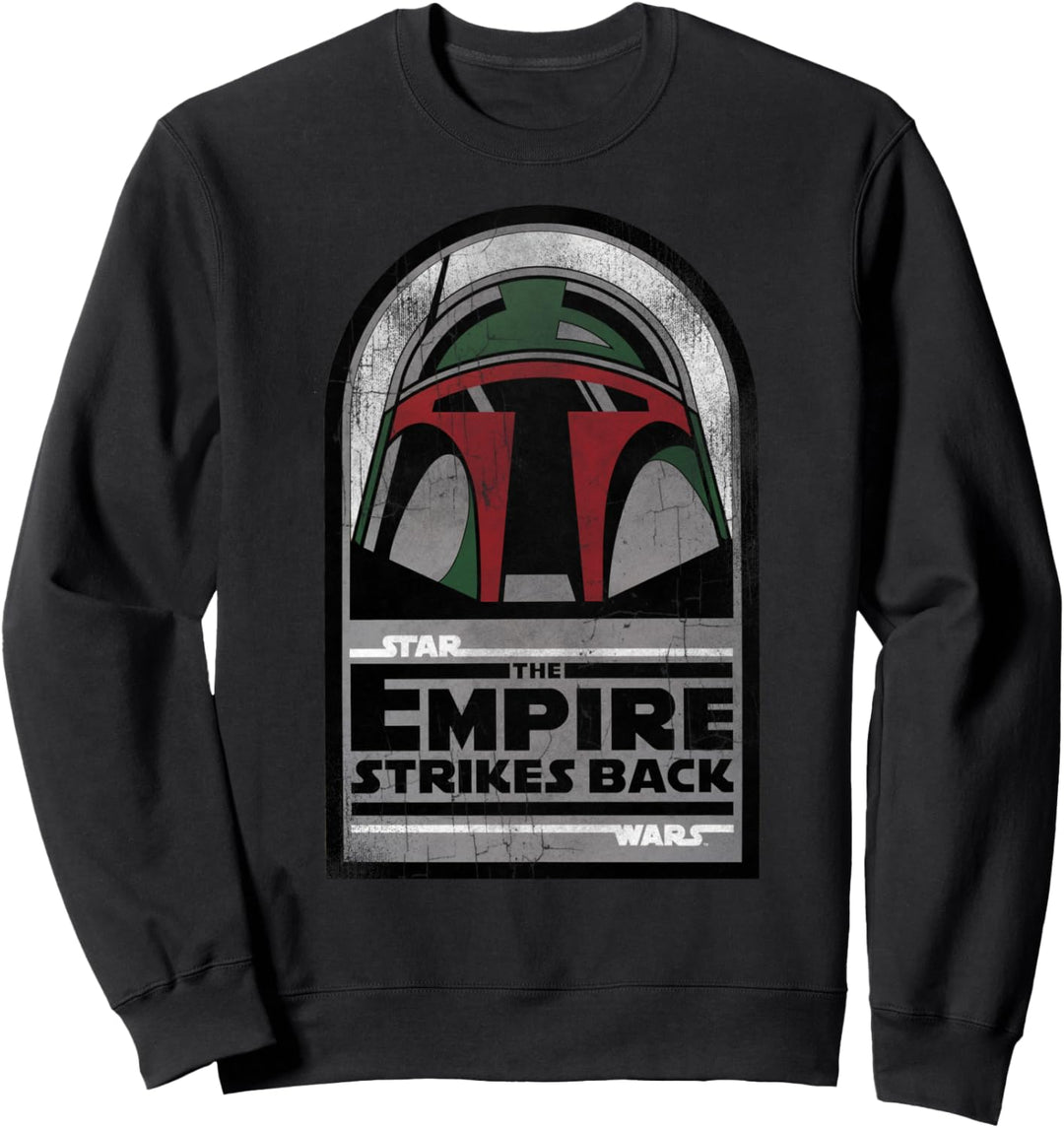 Star Wars The Empire Strikes Back Boba Fett Distressed Logo Sweatshirt