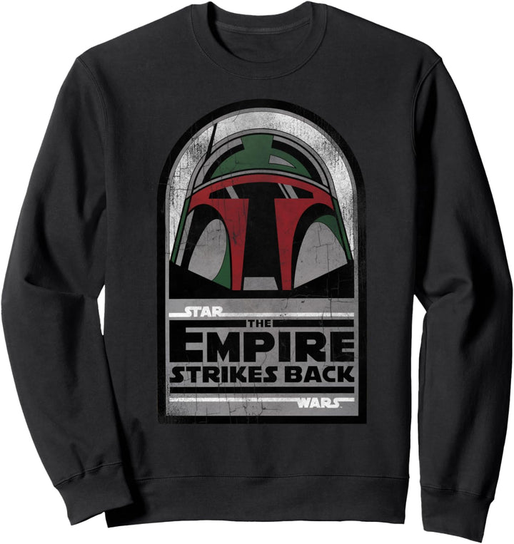 Star Wars The Empire Strikes Back Boba Fett Distressed Logo Sweatshirt