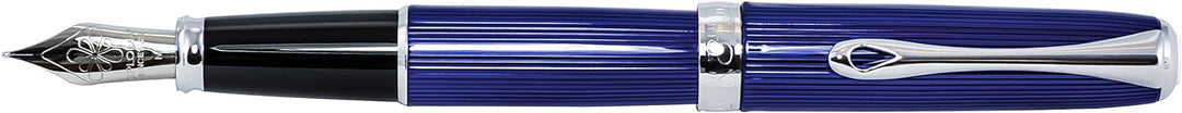 DIPLOMAT - Füllhalter Excellence A2 Skyline blau - Schick und elegant - Lange Lebensdauer - Funkelnd