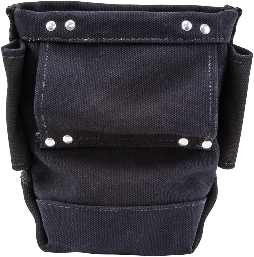 Klein Tools 5416TFR Werkzeugtasche, schwer entflammbare Canvas-Tasche für Bolzenaufbewahrung mit dop