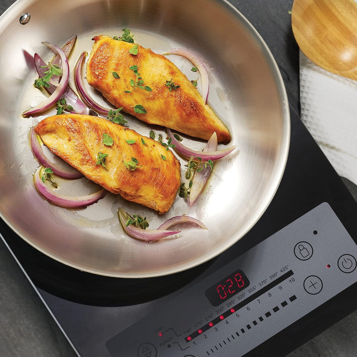 Tramontina 80116/009DS Gourmet Stainless Steel Induction-Ready Tri-Ply Clad, NSF-Certified 3 Quart C