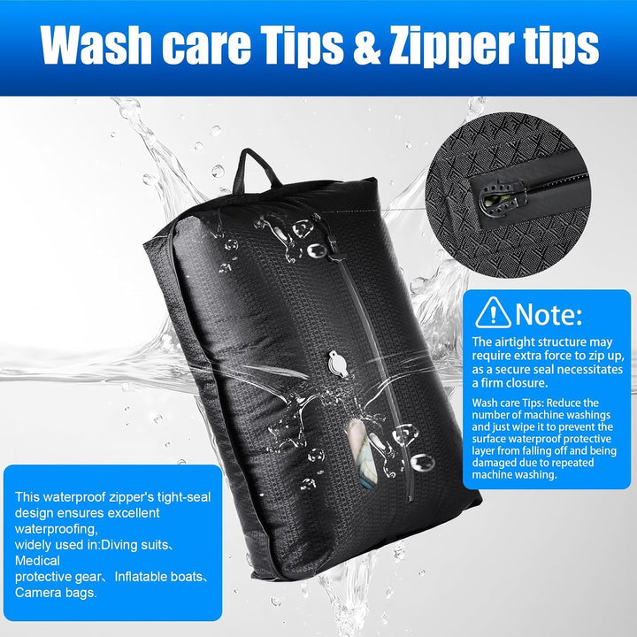 Vakuumbeutel für Kleidung Reise, Reise Vakuumbeutel mit Pumpe Kabelloser, Vacuum Bags for Clothing T