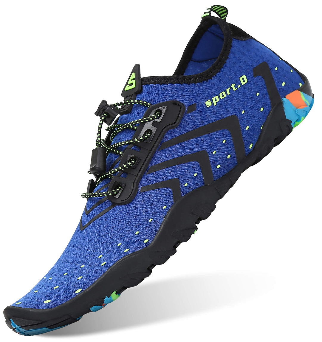 SAGUARO Herren Badeschuhe Damen rutschfeste Sohle Schnell Trocknend Schwimmschuhe 36 EU Blau, 36 EU
