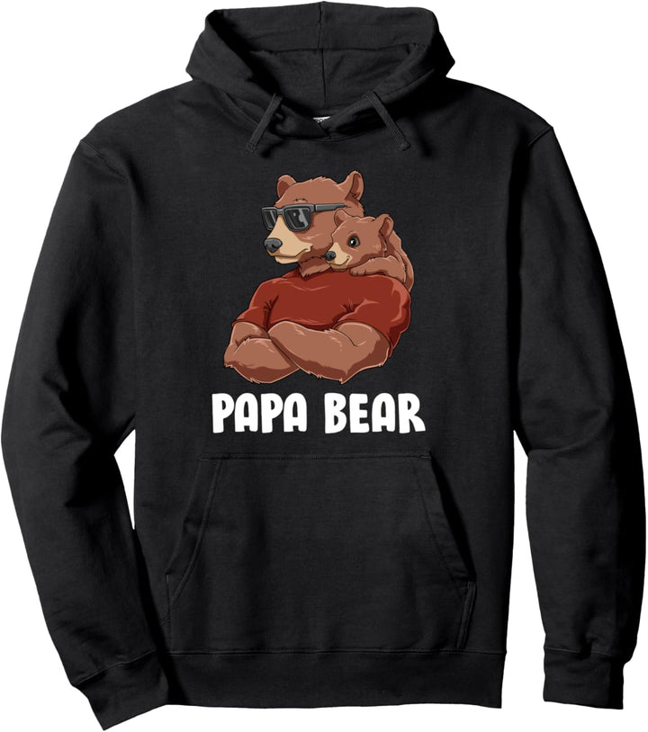 Niedlicher Papa Bär - Vater Kinder Tochter Sohn Papa Bär Pullover Hoodie