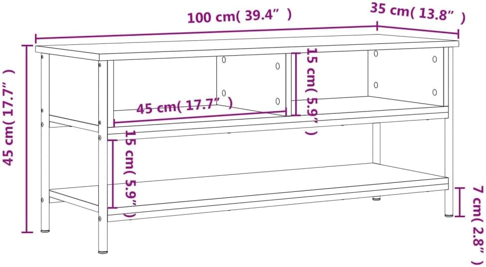 Tidyard TV-Schrank Fernsehtisch TV-Möbel Fernsehschrank TV Lowboard Sideboard Stereoschrank TV-Regal
