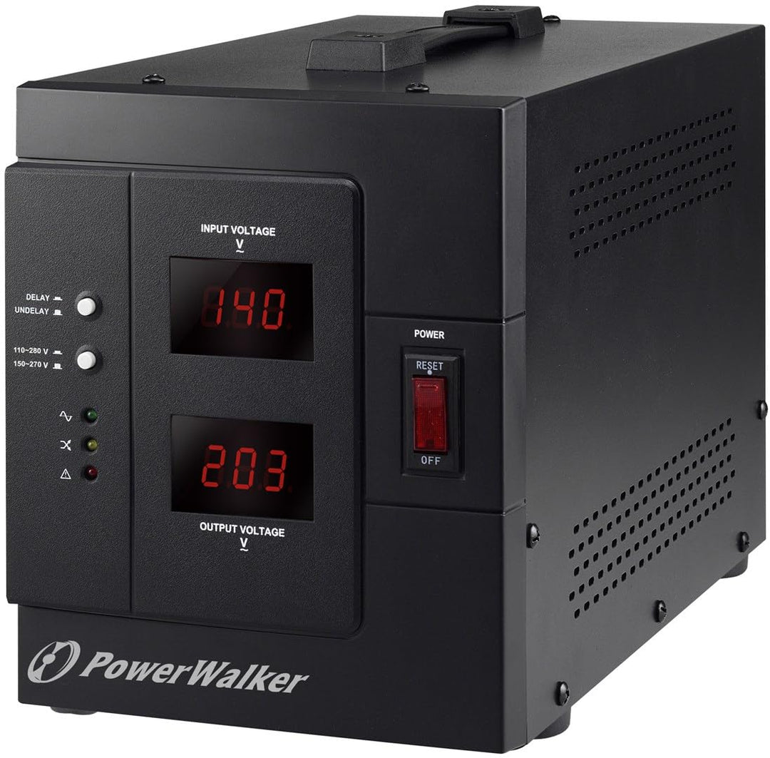 PowerWalker AVR 3000 SIV FR Spannungsregler, 110-280 V, 3000 VA, 2400 W, 1 AC-Ausgänge, Terminal, 95