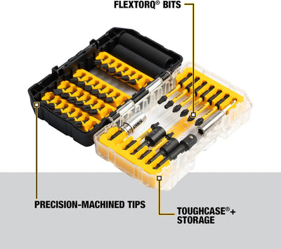 DEWALT FlexTorq Schlagschrauber-Bit-Set, 40-teilig (DWA2NGFT40IR) 8.75 x 1.74 x 8.75 inches, 8.75 x