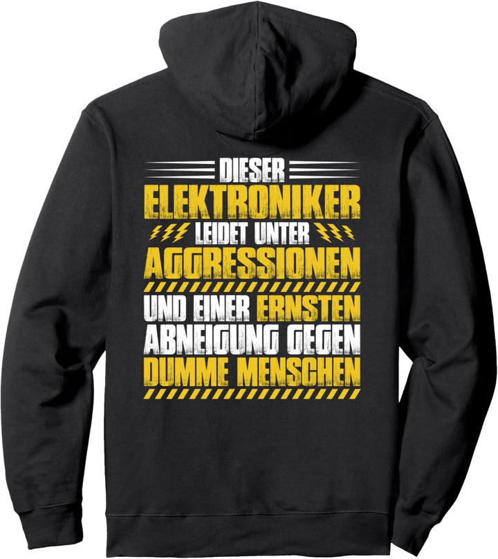 Aggressionen Elektroniker Pullover Hoodie